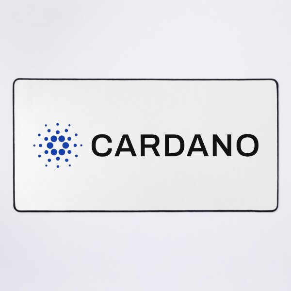 Item preview, Cardano ADA Crypto Altcoin - Clean Horizontal Blue Logo with Black Text Logo designed and sold by CryptoMoods.
