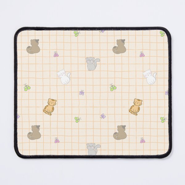 Item preview, Cat Pattern Orange Grid Background designed and sold by Nitthawan.