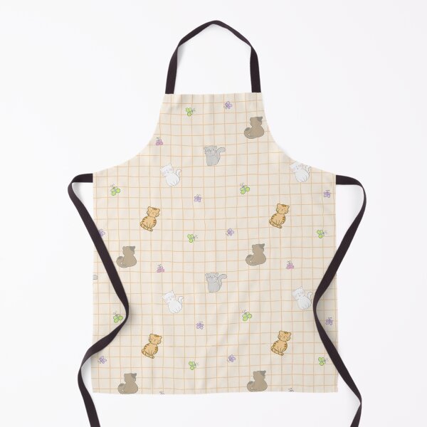 Item preview, Cat Pattern Orange Grid Background designed and sold by Nitthawan.