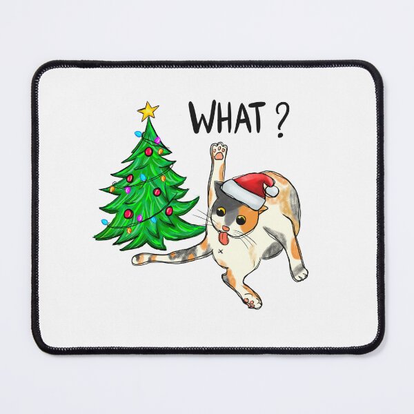 Item preview, Funny Christmas Cat In a Santa Hat designed and sold by TajfunX.