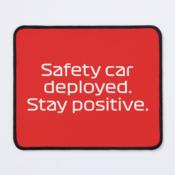 Item preview, SAI. Safety Car Deployed - Best Team Radio Suzuka GP 2022 (Red BG) designed and sold by FilipeFerreira.