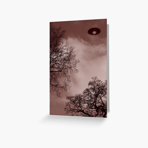 UFO over Warminster Greeting Card