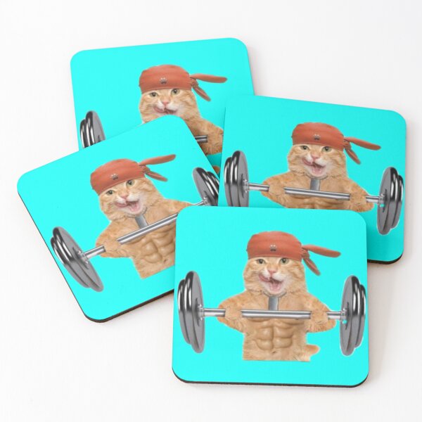 Item preview, Cat bodybuilding fitness animal  designed and sold by sreckov-desig.