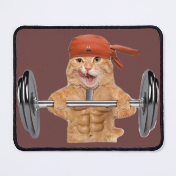 Item preview, Cat bodybuilding fitness animal designed and sold by sreckov-desig.
