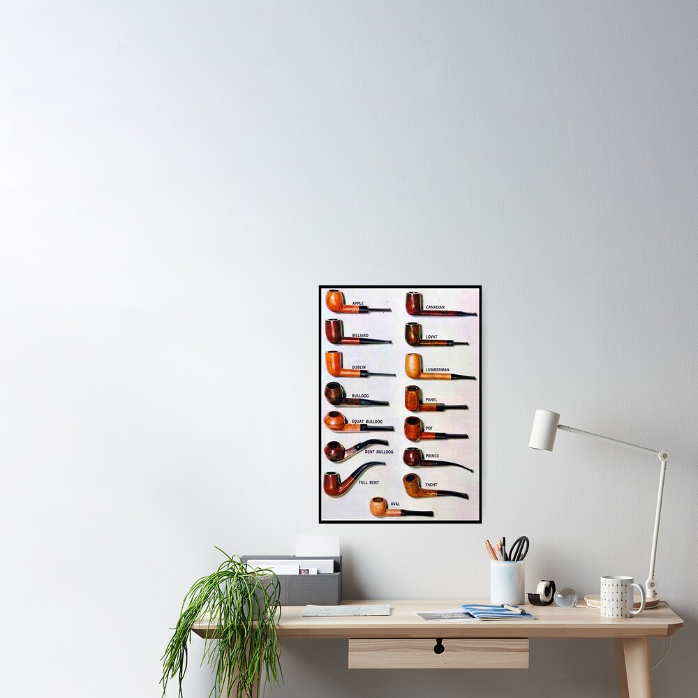 Types of Tobacco Pipes Metal Print for Sale by Exotic Souvenirs