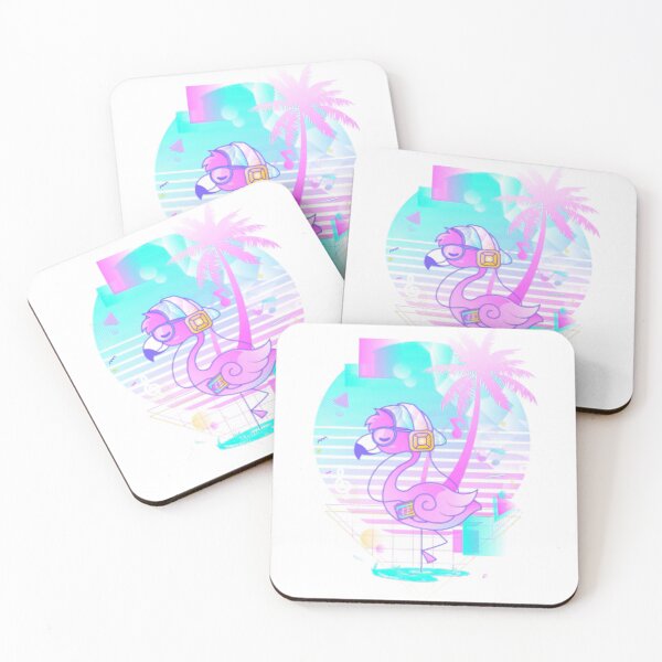 Aperçu de l'œuvre Flamant rose rétro Vaporwave créée et vendue par JoyceFerguson.