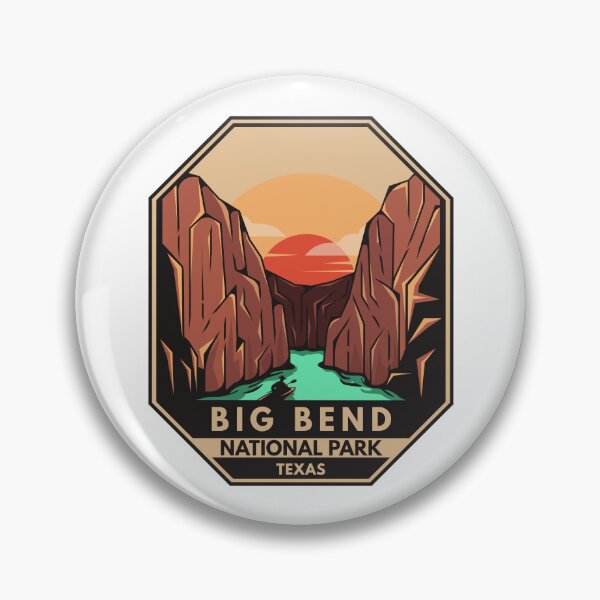 Item preview, Big Bend National Park Kayak Retro Emblem designed and sold by KrisSidDesigns.
