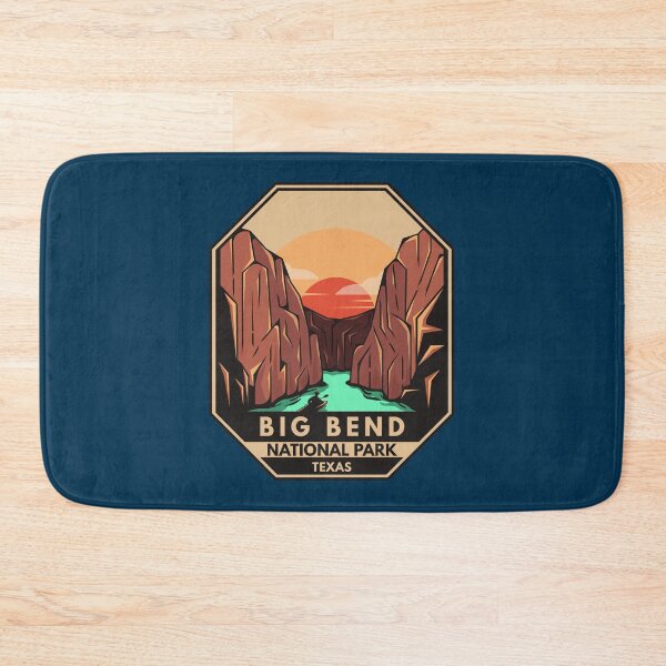 Item preview, Big Bend National Park Kayak Retro Emblem designed and sold by KrisSidDesigns.