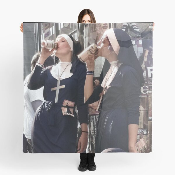 Item preview, Nun Drinking and Smoking designed and sold by Angelamoyy.