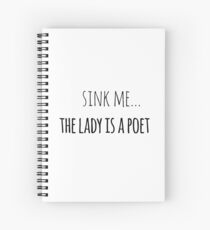 Scarlet Pimpernel—Lady Is A Poet Spiral Notebook