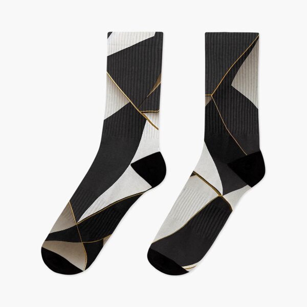 Item preview, Strong Graphic Black and White Theme Pattern with Golden Details designed and sold by KOTOdesign.