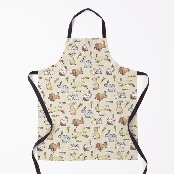 Item preview, Rabbits - Cute Bunnies and Carrots on cream background designed and sold by HazelFisher.