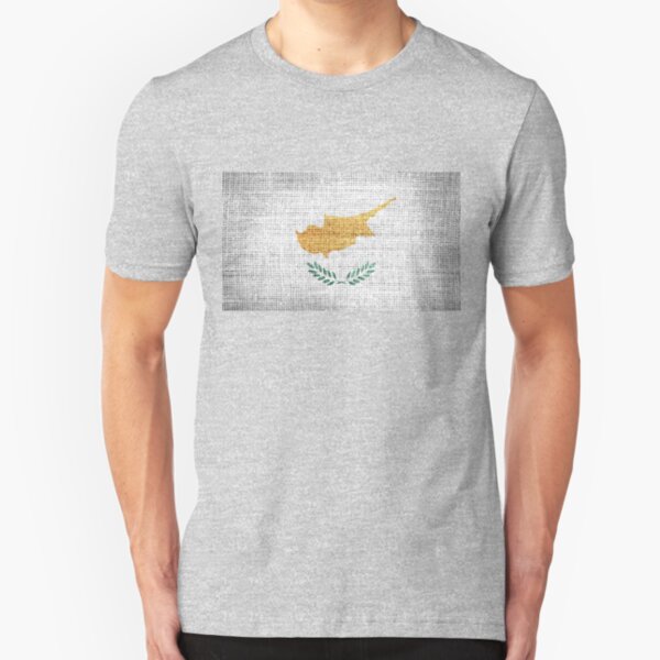 Bandera de aspecto envejecido de Chipre para hombres Camiseta Top camisa de regalo de fútbol de Chipre Kypros