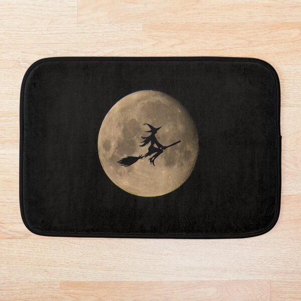 Item preview, A witch flying over moon designed and sold by MonkeyAndDonkey.