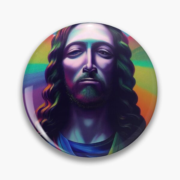 Item preview, surreal artwork of jesus "i saw that" meme image designed and sold by imaargo.