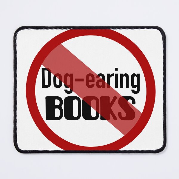 Item preview, No Dog Earing Books Sticker designed and sold by Marianna's Meraki.