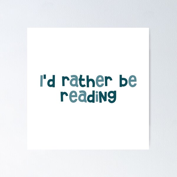 Item preview, I'd Rather Be Reading Sticker designed and sold by Marianna's Meraki.