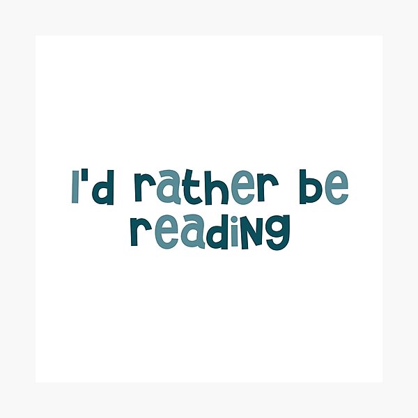 Item preview, I'd Rather Be Reading Sticker designed and sold by Marianna's Meraki.