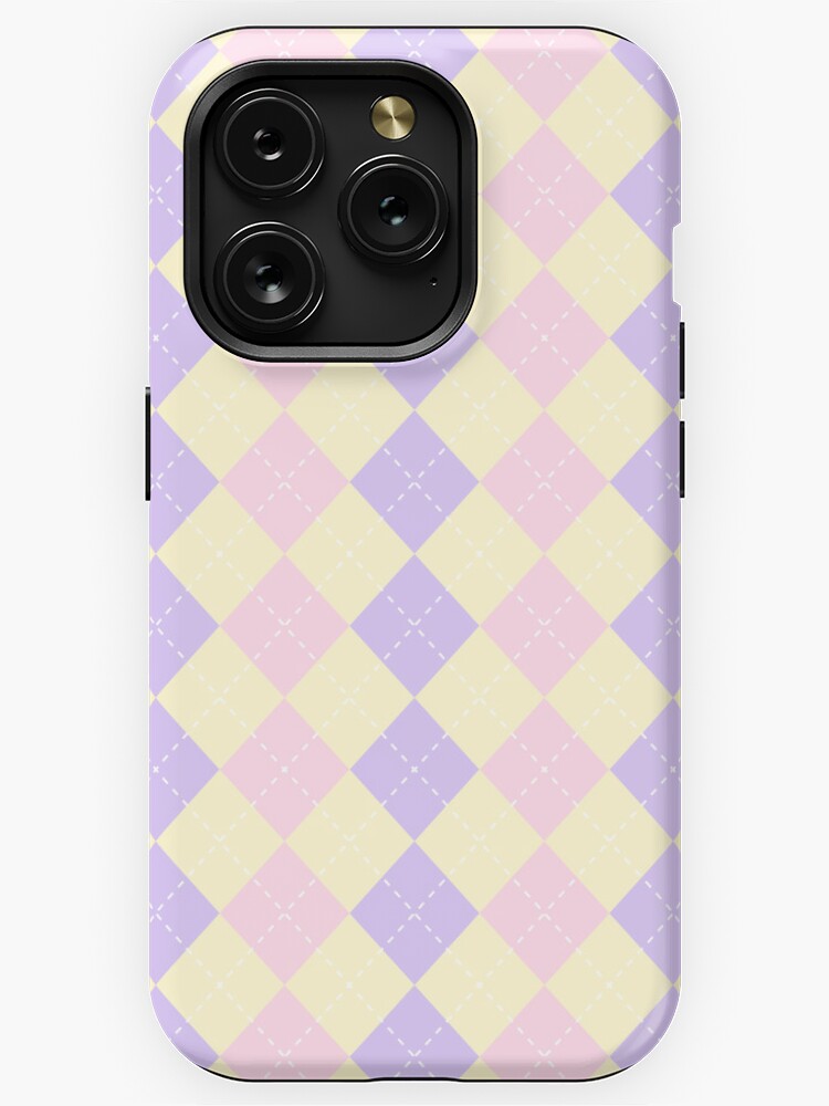 Preppy Aesthetic Argyle iPhone Case