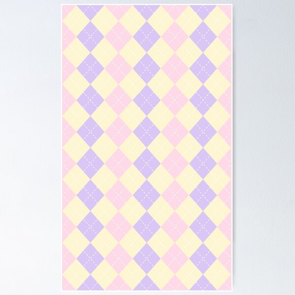 Brown Argyle Pattern Cute Preppy Aesthetic  Poster for Sale by cieloarts