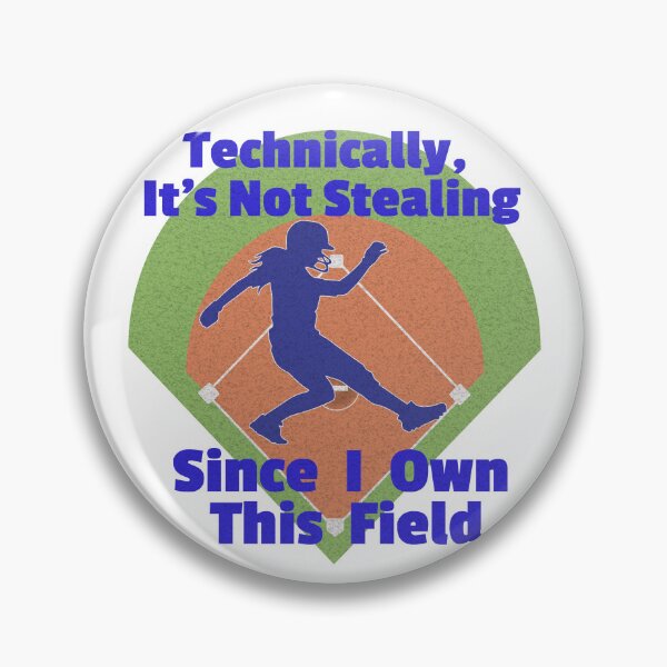 Item preview, I Own This Field - Softball Player Stealing Home designed and sold by Batty4Boba.