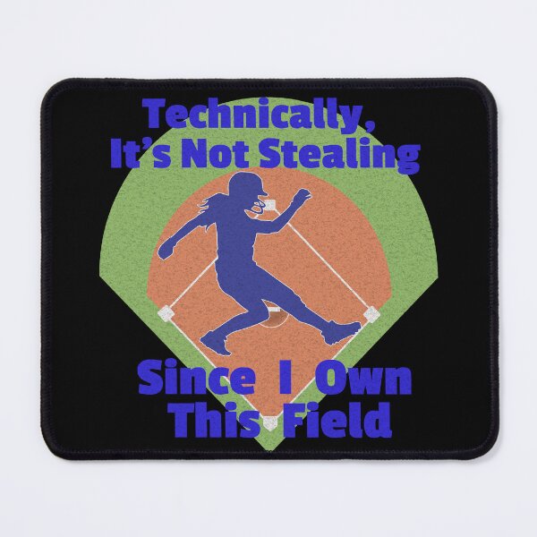 Item preview, I Own This Field - Softball Player Stealing Home designed and sold by Batty4Boba.