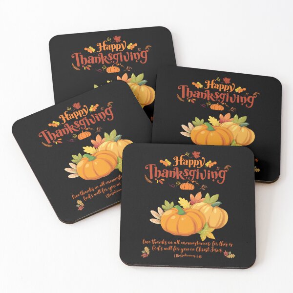 Item preview, Happy Thanksgiving Give Thanks in All Circumstances.1 Thessalonians 5.18 designed and sold by onlyscriptures.