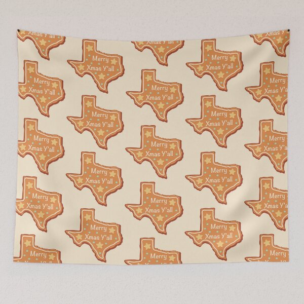 Item preview, Texas Gingerbread Merry Xmas Y'all  designed and sold by sunburstdesigns.