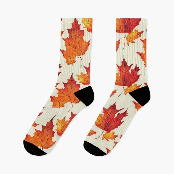 Item preview, Pattern of warm colored autumn leaves designed and sold by ArtlantisSyn.