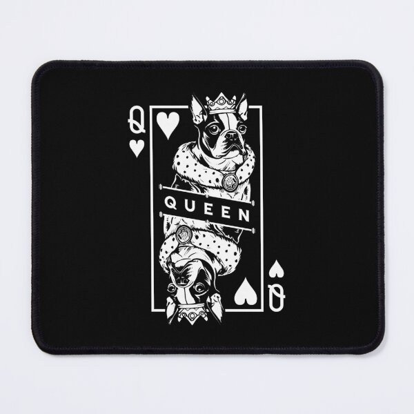 Item preview, Boston Terrier Queen Of Hearts Cute Dog Playing Card Pop Art designed and sold by GrandeDuc.