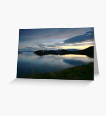 scenic landscape by night Greeting Card