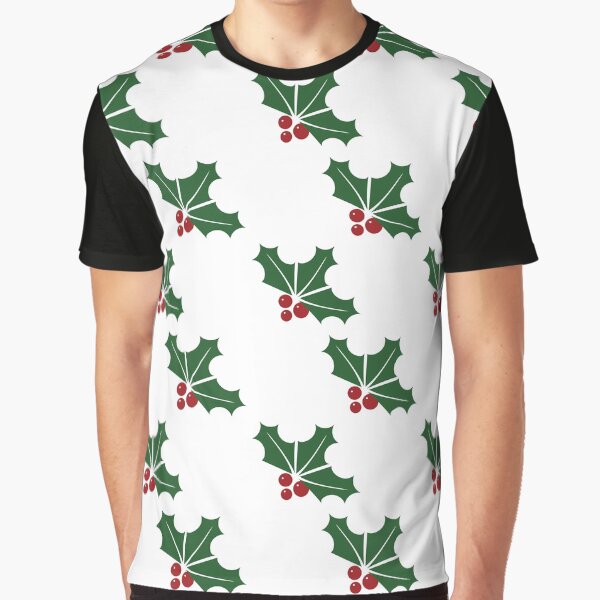 Christmas Holly Mistletoe - Christmas Holly Graphic T-Shirt
