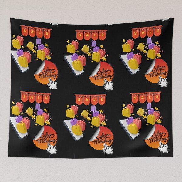 Item preview, Cyber Monday Sale-Black Background designed and sold by Trendi61.