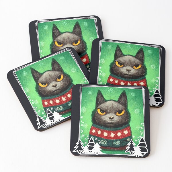 Item preview, Festive Cat Wearing a Christmas Ugly Sweater - Kitten Lover designed and sold by madtoyman.