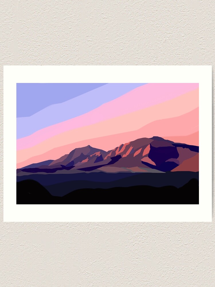 Chautauqua Art Colorado Gift Boulder Painting Flatirons Archival Print