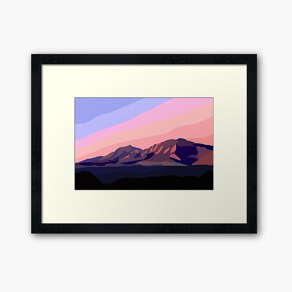 Flatirons: Boulder, CO Framed Art Print