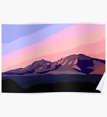 Flatirons: Boulder, CO Poster