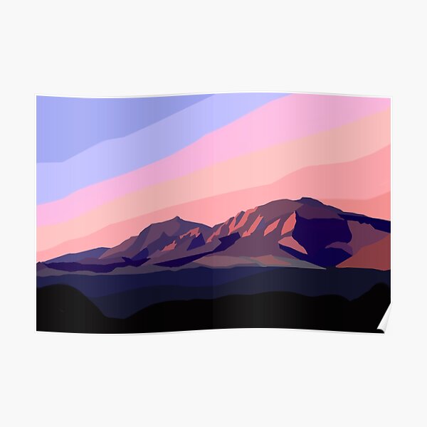"Flatirons Boulder, CO" Poster for Sale by ishbelayala Redbubble
