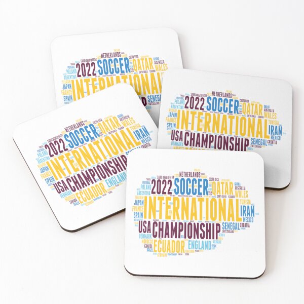 Artikelvorschau, Qatar International Soccer Championship 2022 Teams Word Cloud entworfen und verkauft von MimsTees.