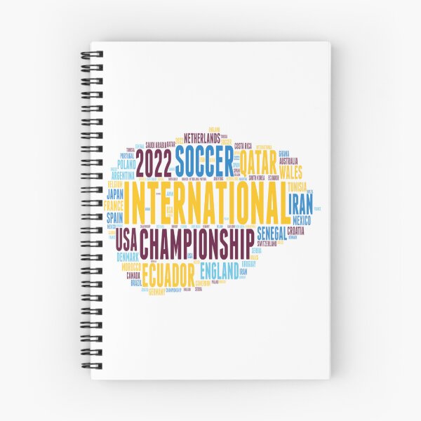 Artikelvorschau, Qatar International Soccer Championship 2022 Teams Word Cloud entworfen und verkauft von MimsTees.