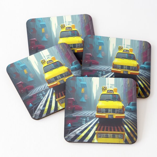 Item preview, Dystopian Yellow Cab designed and sold by kharamoot.