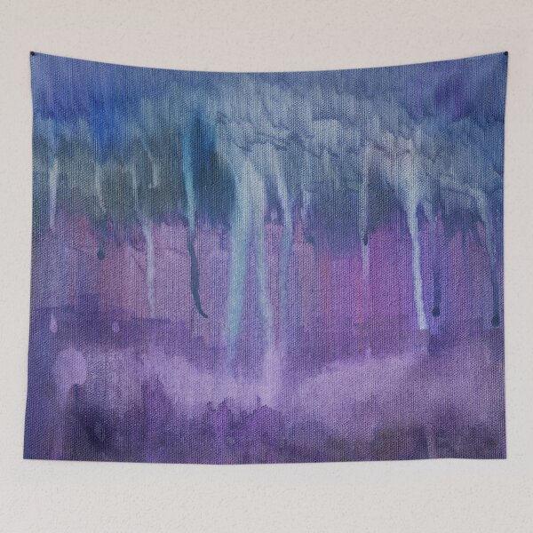 Item preview, Purple Moody Abstract Jellyphant drip storm designed and sold by robinyukiko.