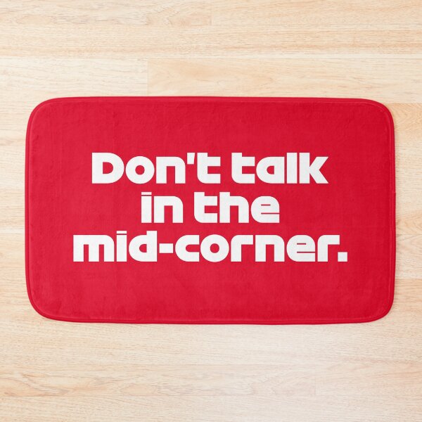 Item preview, ZHO. Don't Talk Mid-Corner - Best Team Radio Suzuka GP 2022 (Red BG) designed and sold by FilipeFerreira.