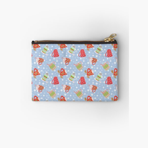 Item preview, Hot Chocolate and Gingerbread Cookies on Ice Blue designed and sold by MarcyBrennanArt.