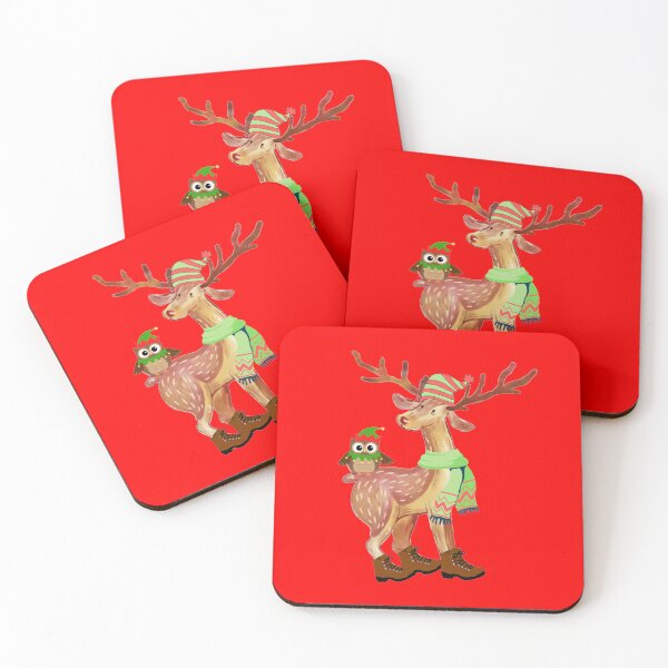Item preview, Christmas Reindeer and Owl designed and sold by GasconyPassion.
