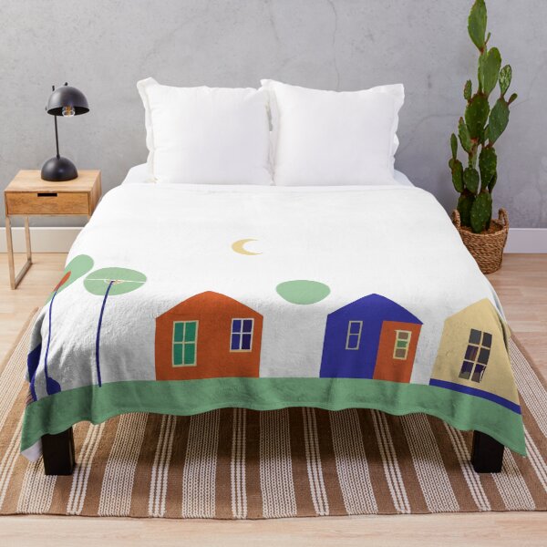 Item preview, Contempory image featuring houses and trees. designed and sold by janesg.