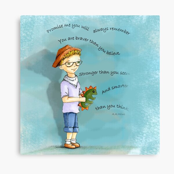 LITTLE BOY DINOSAUR Canvas Print