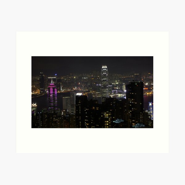 Hong Kong by night - China Impression artistique