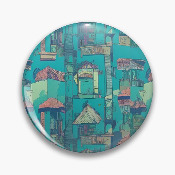 Item preview, Blue Cityscape Wallpaper designed and sold by abidance.
