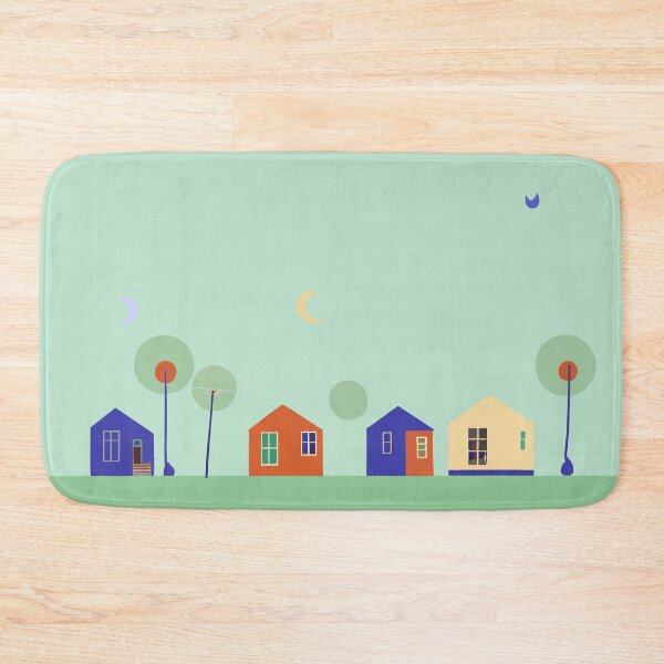 Item preview, Contempory image featuring houses and trees. designed and sold by janesg.